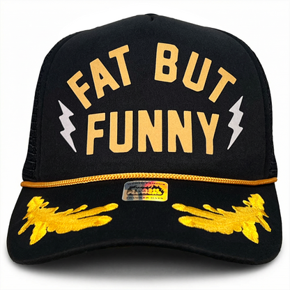 Captain Fat But Funny Trucker Hat
